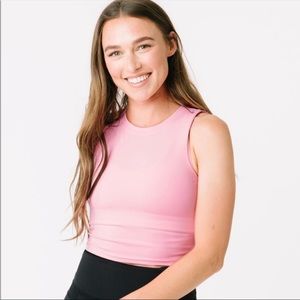 Zyia Pink High Neck Stronger Tank- Size XS